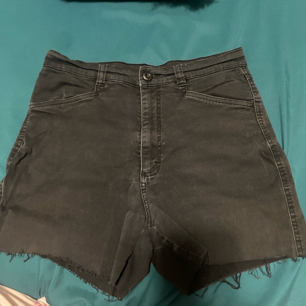 Women's Black Denim Shorts